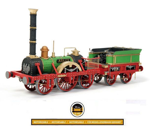 Model lokomotivy Adler, stavebnice modelu Occre